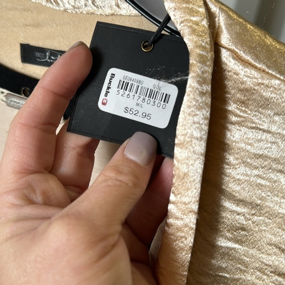 No from Buckle champagne open front kimono 11/29 - Picture 4 of 4